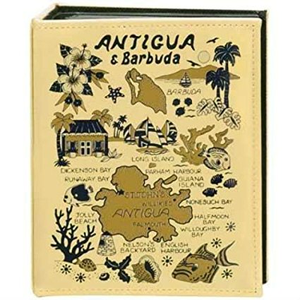 Antigua & Barbuda Map Embossed Photo Album 200 Photos / 4x6
