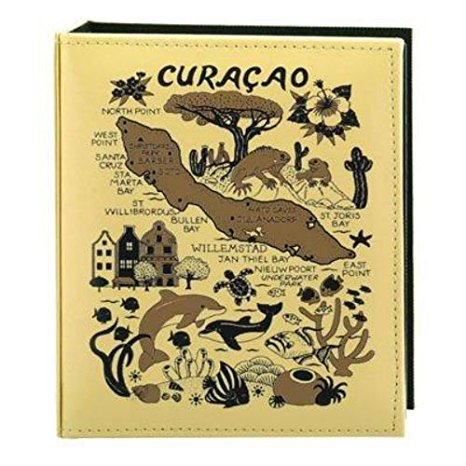 Curacao Map Embossed Photo Album 100 Photos / 4x6