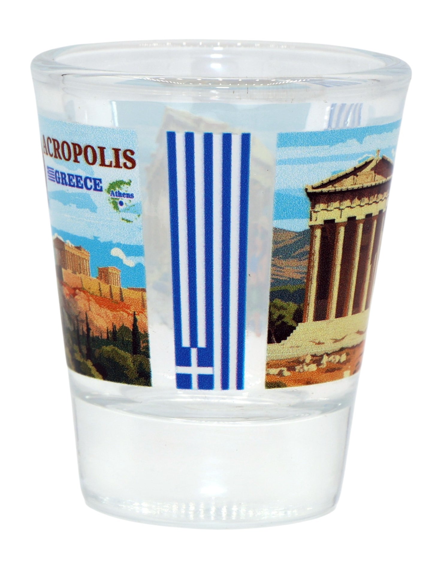 Acropolis Athens Greece Wonders of the World Collection Shot Glass