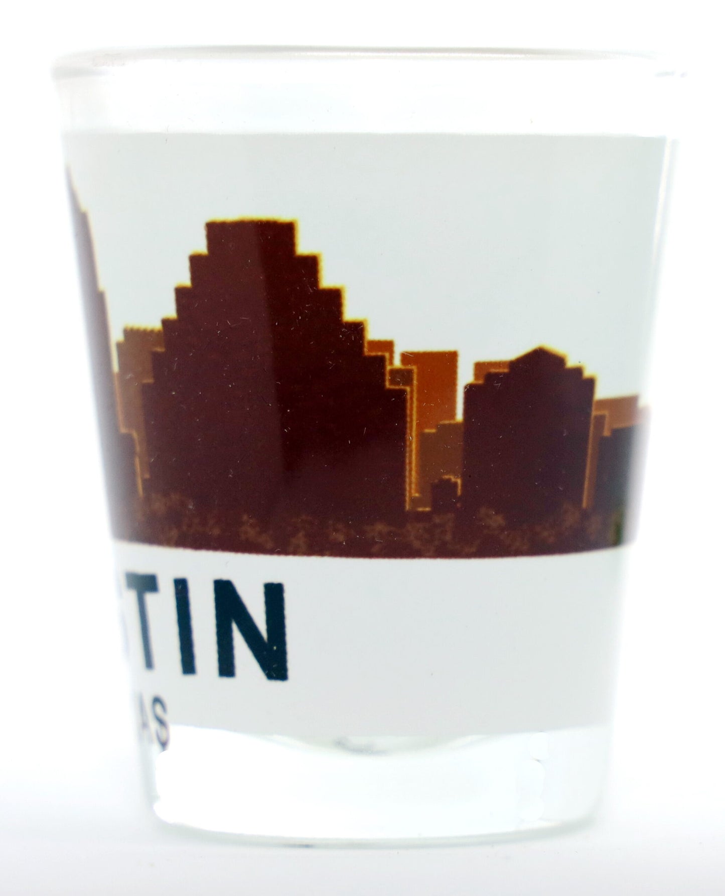 Austin Texas Sunset Skyline Shot Glass