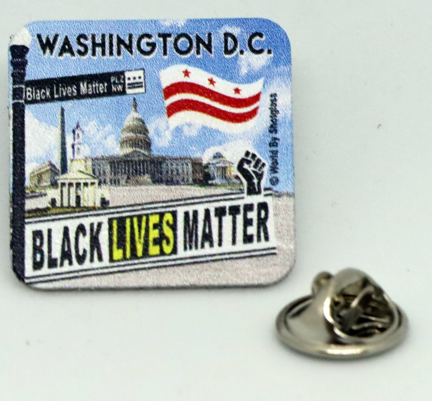 Black Lives Matter Plaza NW Washington DC Souvenir Lapel Pin Hat Tac 1" x 1"