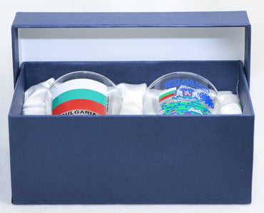 Bulgaria Souvenir Boxed Shot Glass Set (Set of 2)