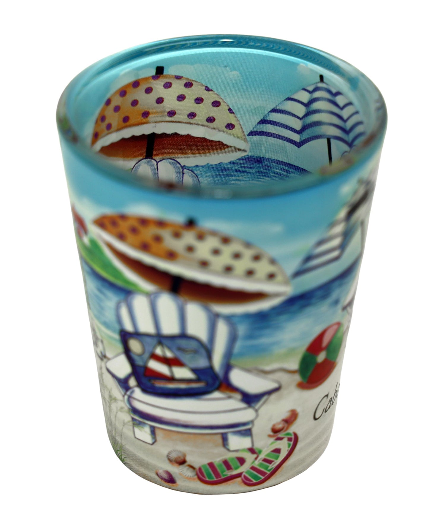 Daytona Beach Florida Beach Chair In and Out Shot Glass
