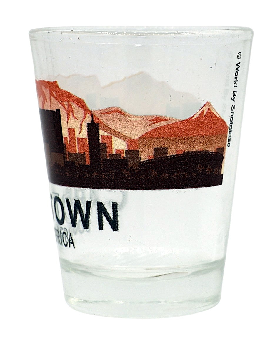 Cape Town South Africa Sunset Skyline Shot Glass