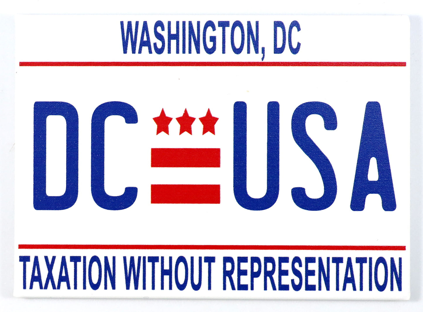Washington DC License Plate Fridge Collector's Souvenir Magnet 2.5" X 3.5"