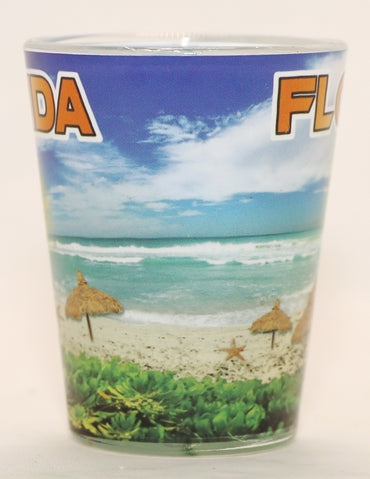 Florida Blue Beach Skyline Shot Glass