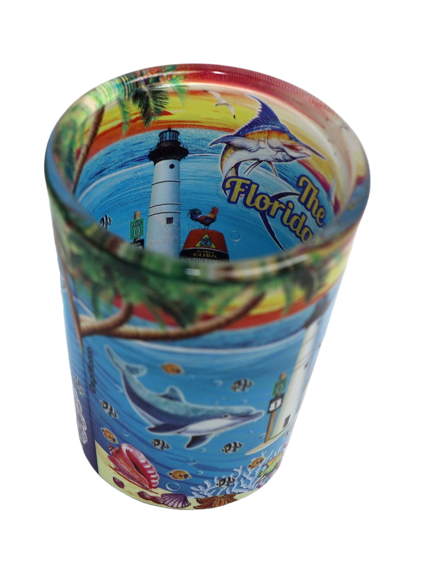 Florida Keys Scene In and Out Shot Glass