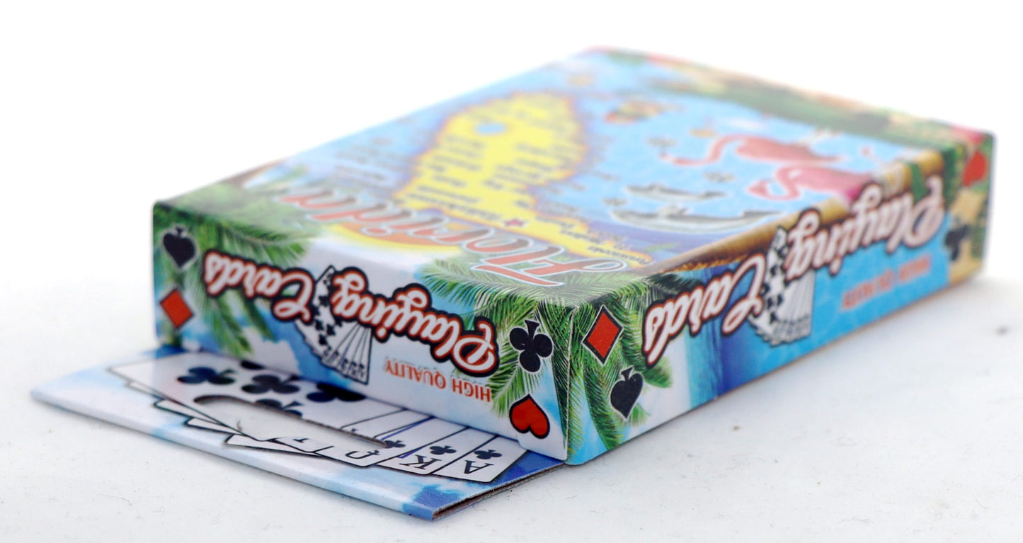 Florida Map New Collectible Souvenir Playing Cards with Header