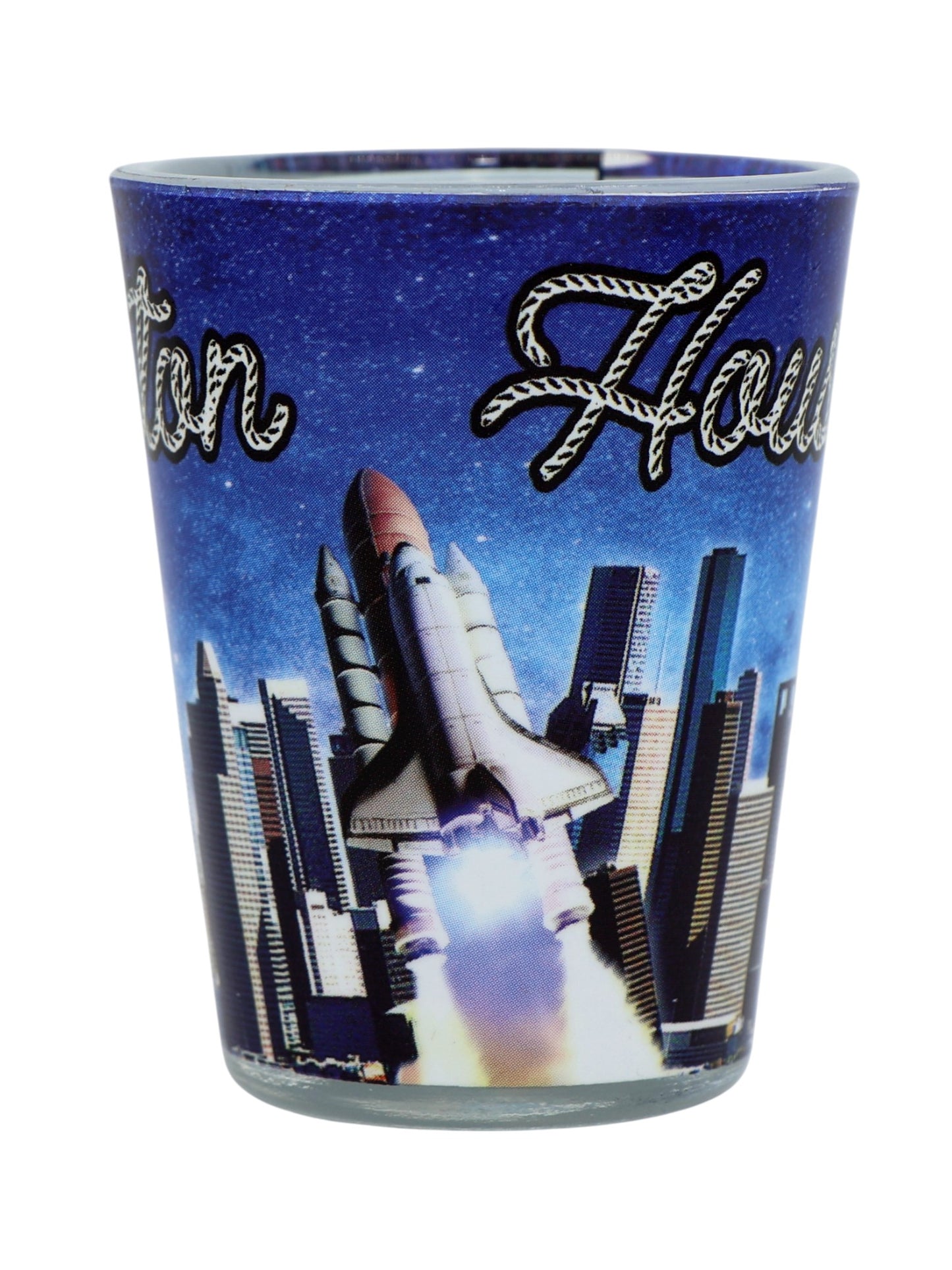 Houston Texas City Space Shuttle Shot Glass