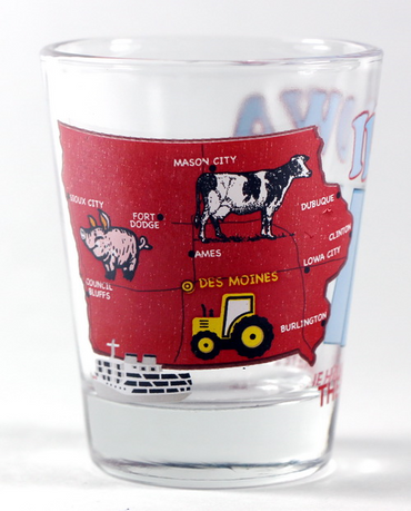 Iowa The Hawkeye State All-American Collection Shot Glass