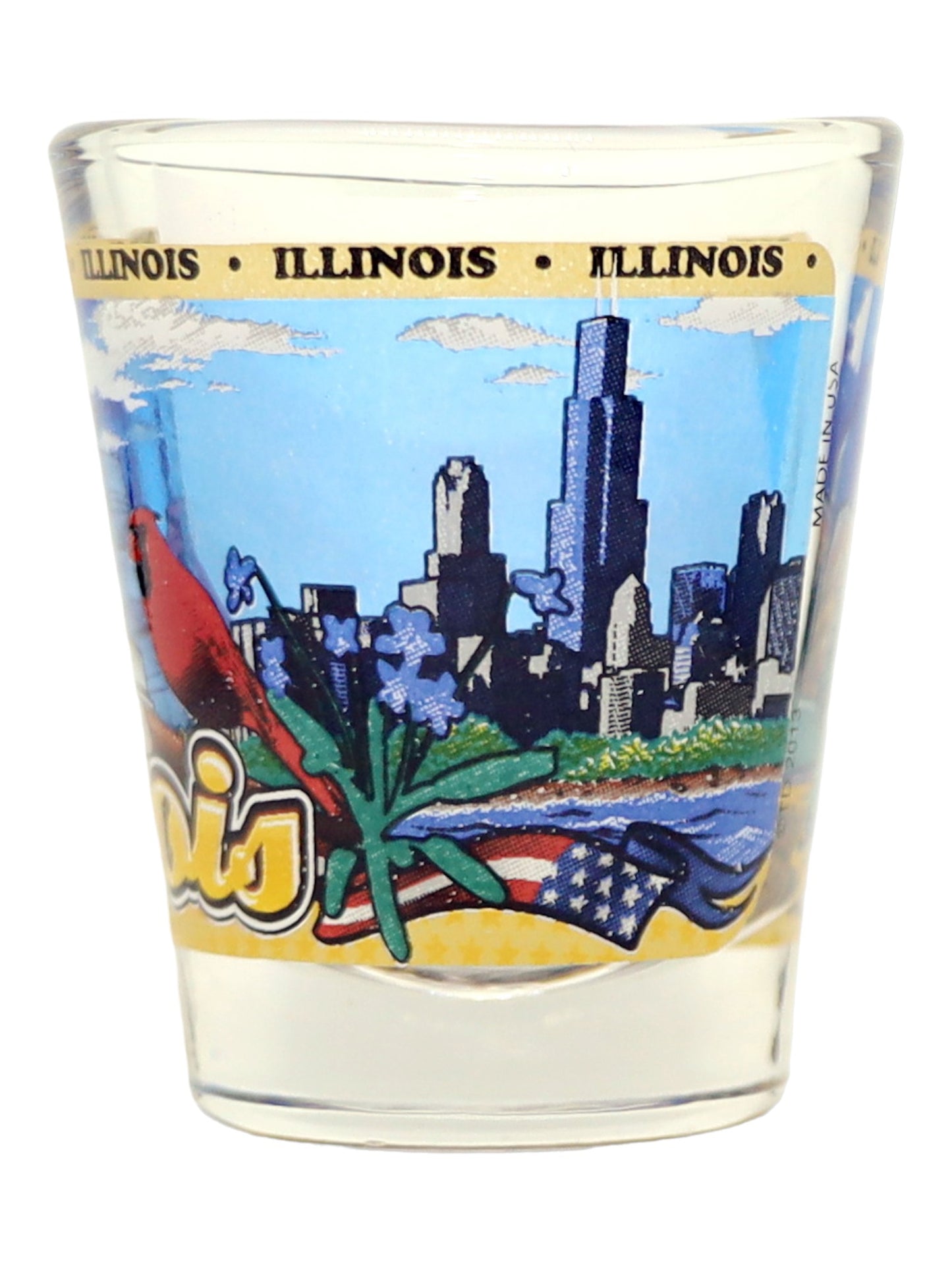 Illinois State Wraparound Shot Glass