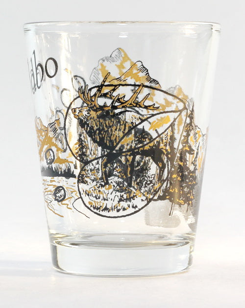 Idaho Wilderness Elk and Bear Shot Glass