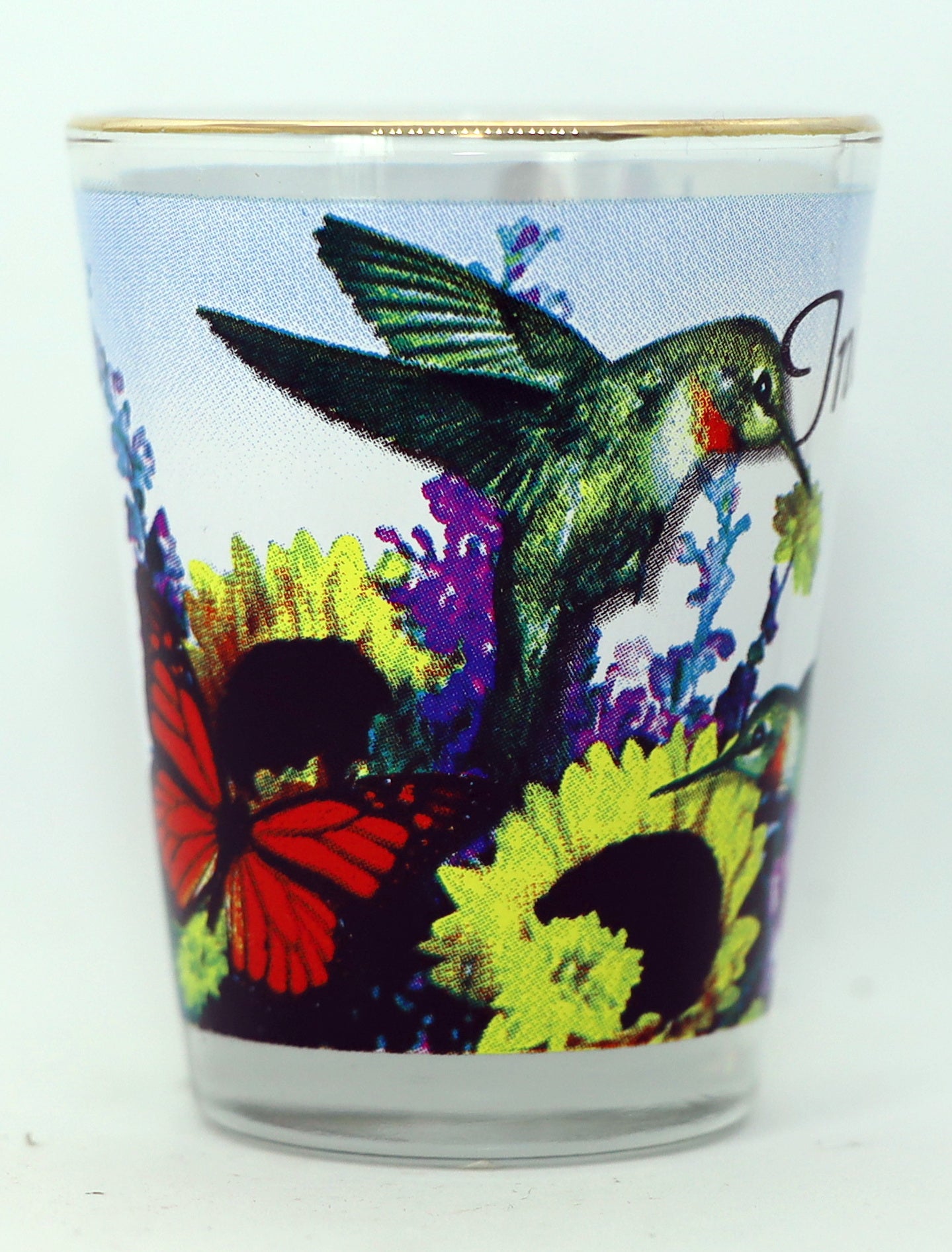 Indiana Floral Bird Shot Glass