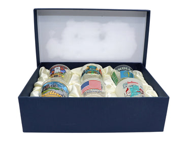 Indiana United States USA Souvenir Boxed Shot Glass Set (Set of 6)