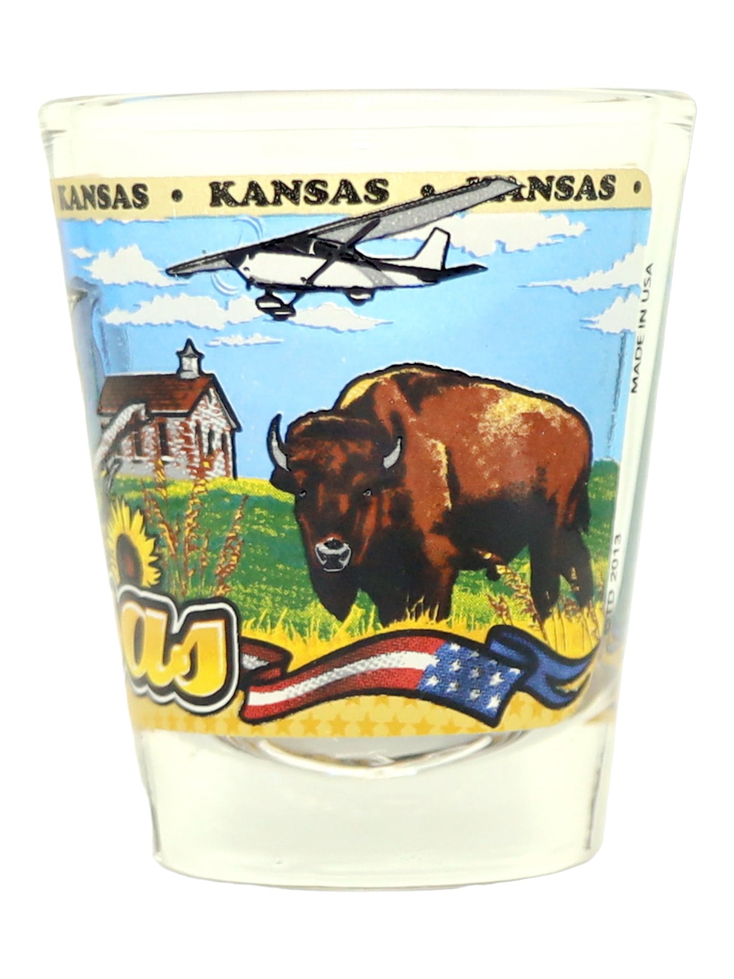 Kansas State Wraparound Shot Glass