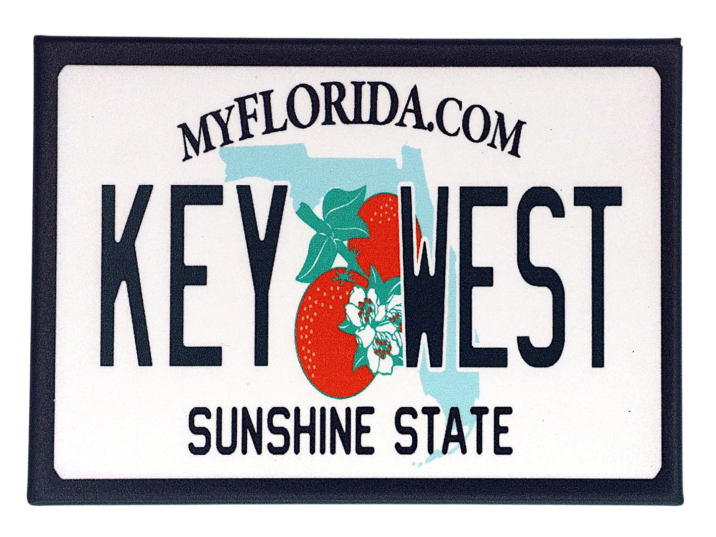 Key West Florida License Plate Fridge Collector's Souvenir Magnet 2.5" X 3.5"