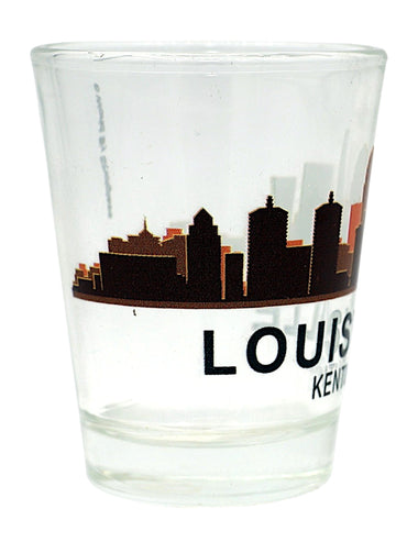 Louisville Kentucky Sunset Skyline Shot Glass