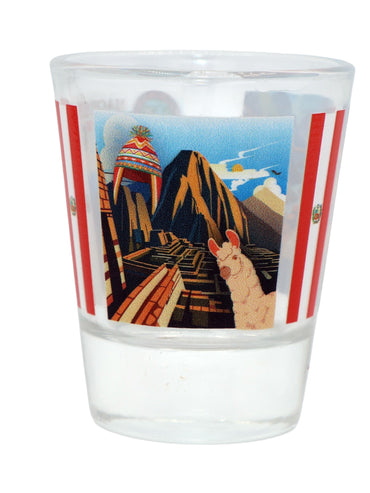 Machu Picchu Peru Wonders of the World Collection Shot Glass