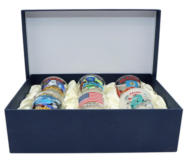 Maine United States USA Souvenir Boxed Shot Glass Set (Set of 6)
