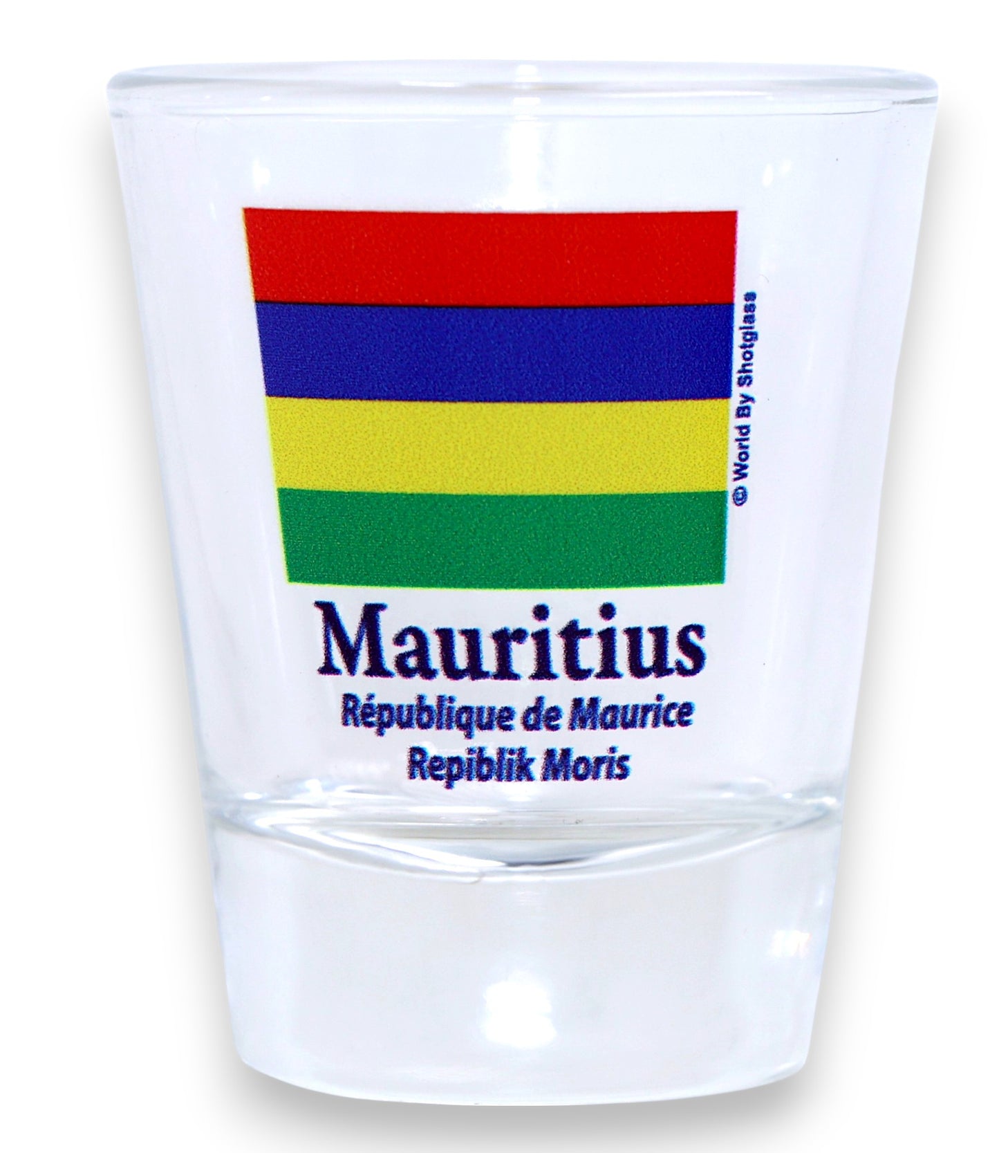 Mauritius Flag Shot Glass