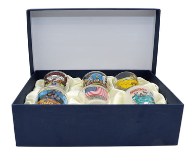 Montana United States USA Souvenir Boxed Shot Glass Set (Set of 6)