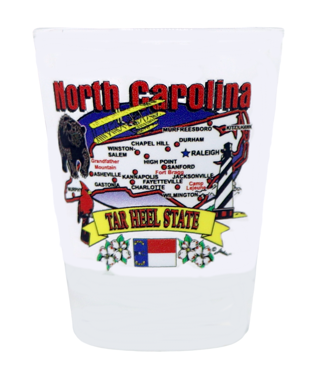 North Carolina United States USA Souvenir Boxed Shot Glass Set (Set of 6)