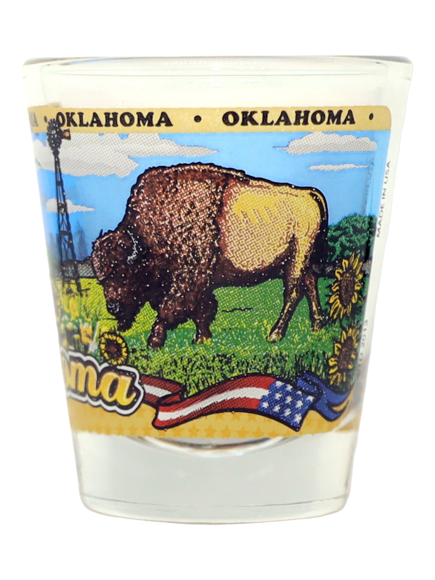 Oklahoma State Wraparound Shot Glass