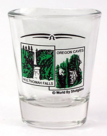 Oregon State Scenery Green New Shot Glass