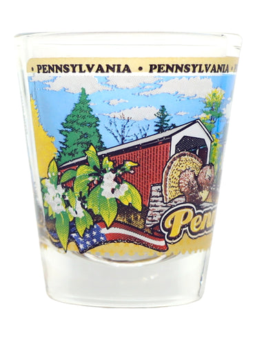 Pennsylvania State Wraparound Shot Glass
