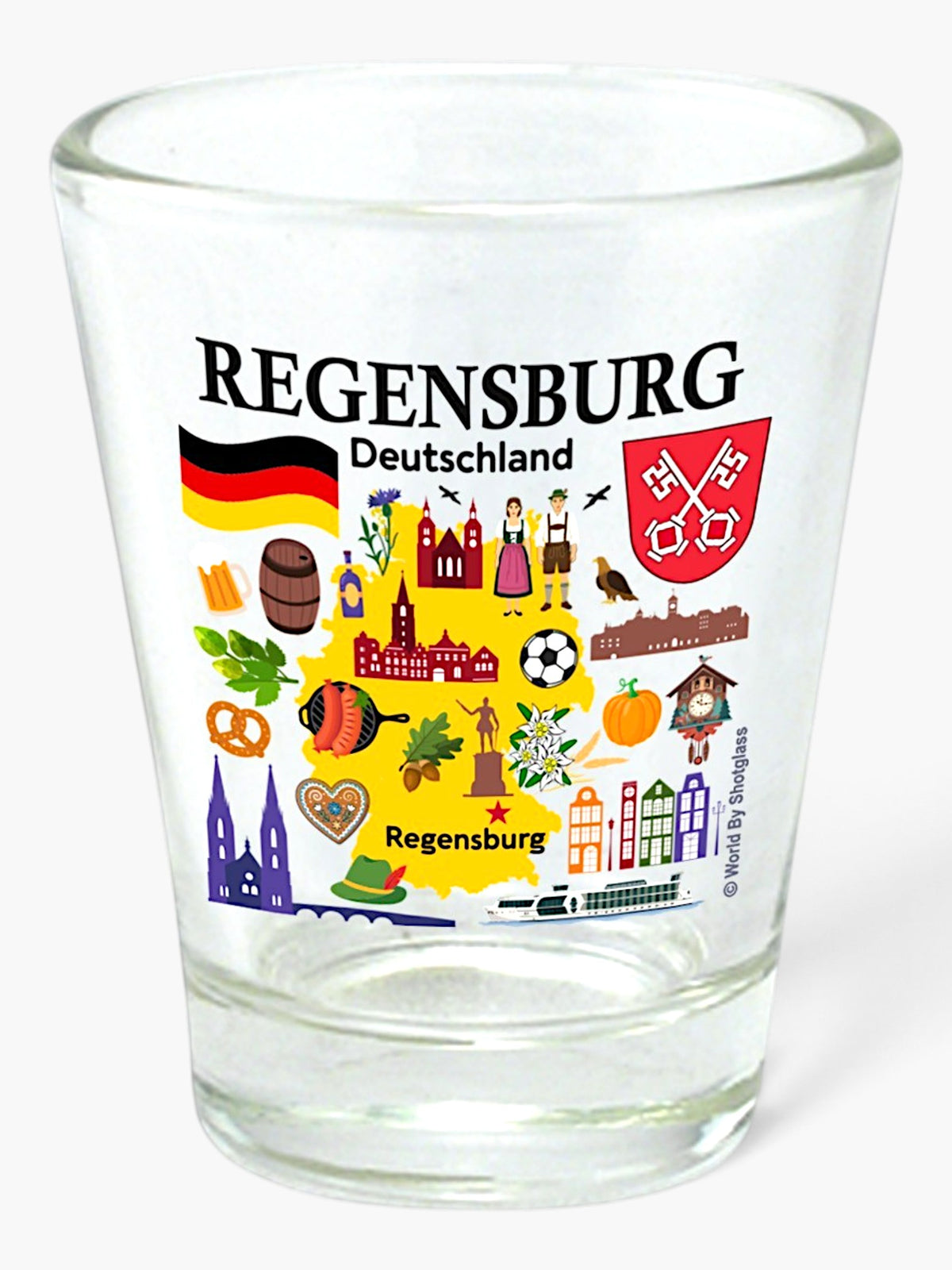 Regensburg Germany Great German Cities Collection Shot Glass