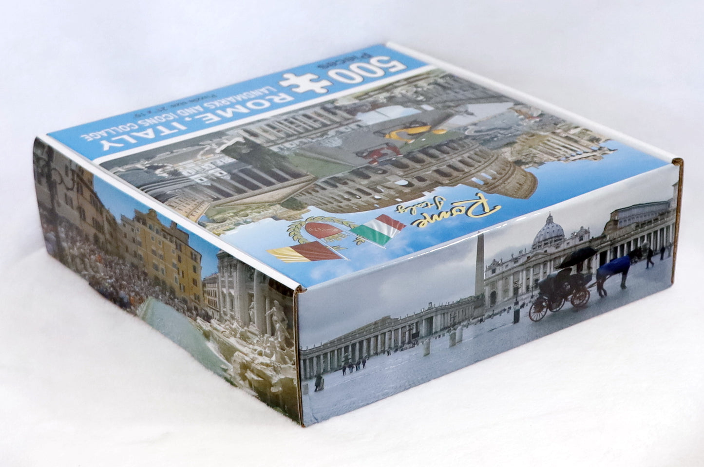Rome Italy Landmarks and Icons Collage Jigsaw Puzzle 500 pcs (21" x 15" when finished)