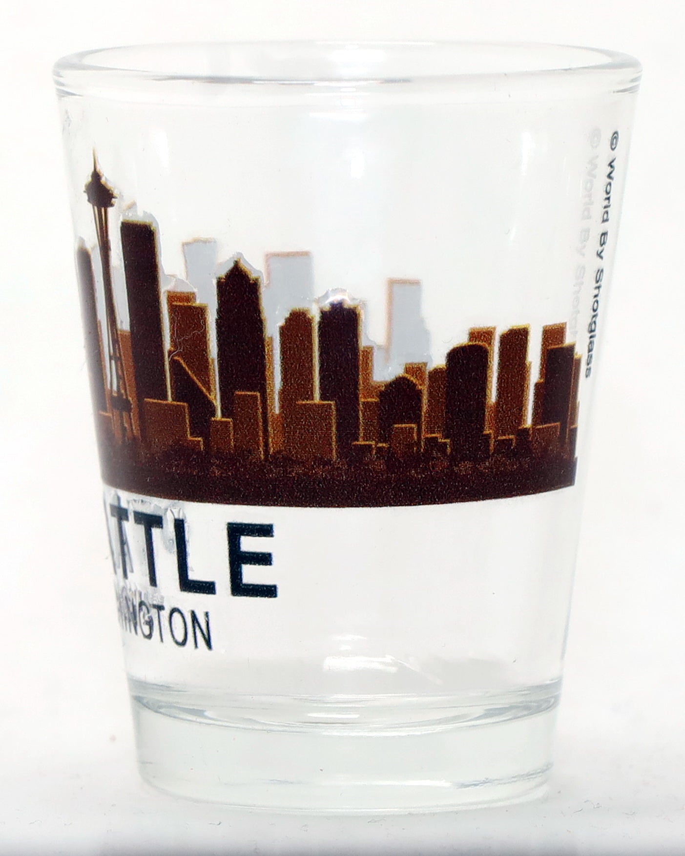 Seattle Washington Sunset Skyline Shot Glass