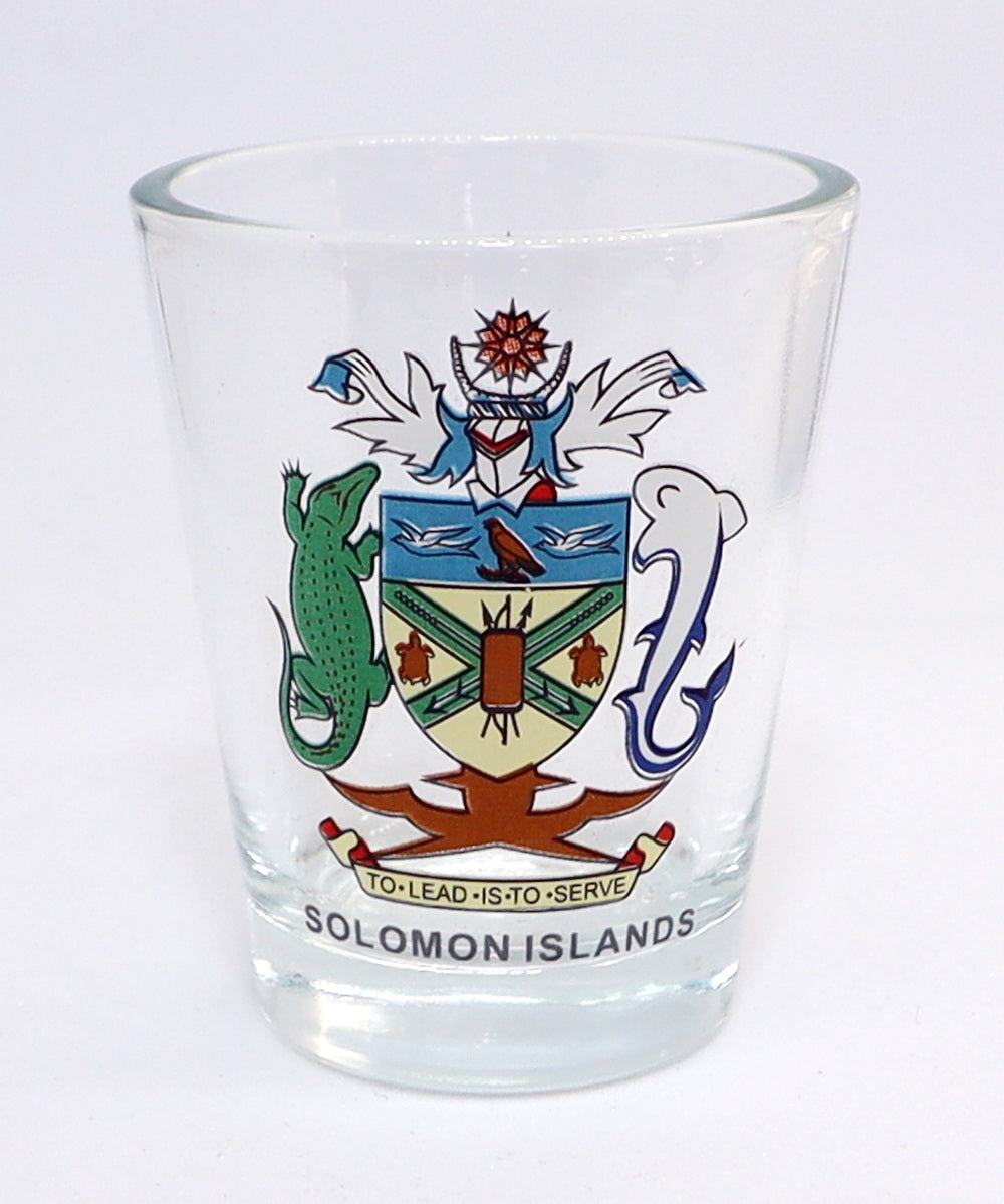 Solomon Islands Coat Of Arms Shot Glass