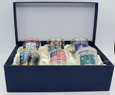 South Dakota United States USA Souvenir Boxed Shot Glass Set (Set of 6)