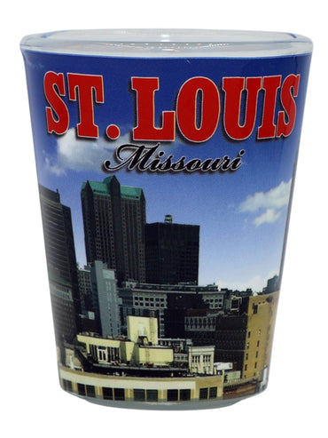 St. Louis Missouri Clear Day Skyline Shot Glass