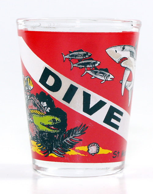 St. Martin Dive Marine Life Shot Glass