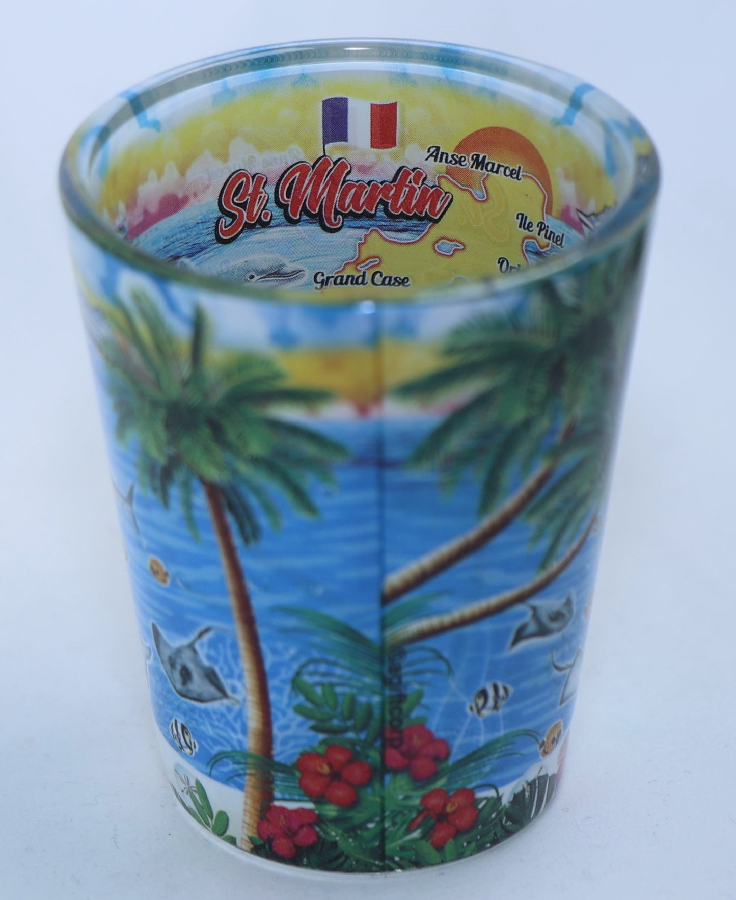 St. Martin Scene In and Out Shot Glass