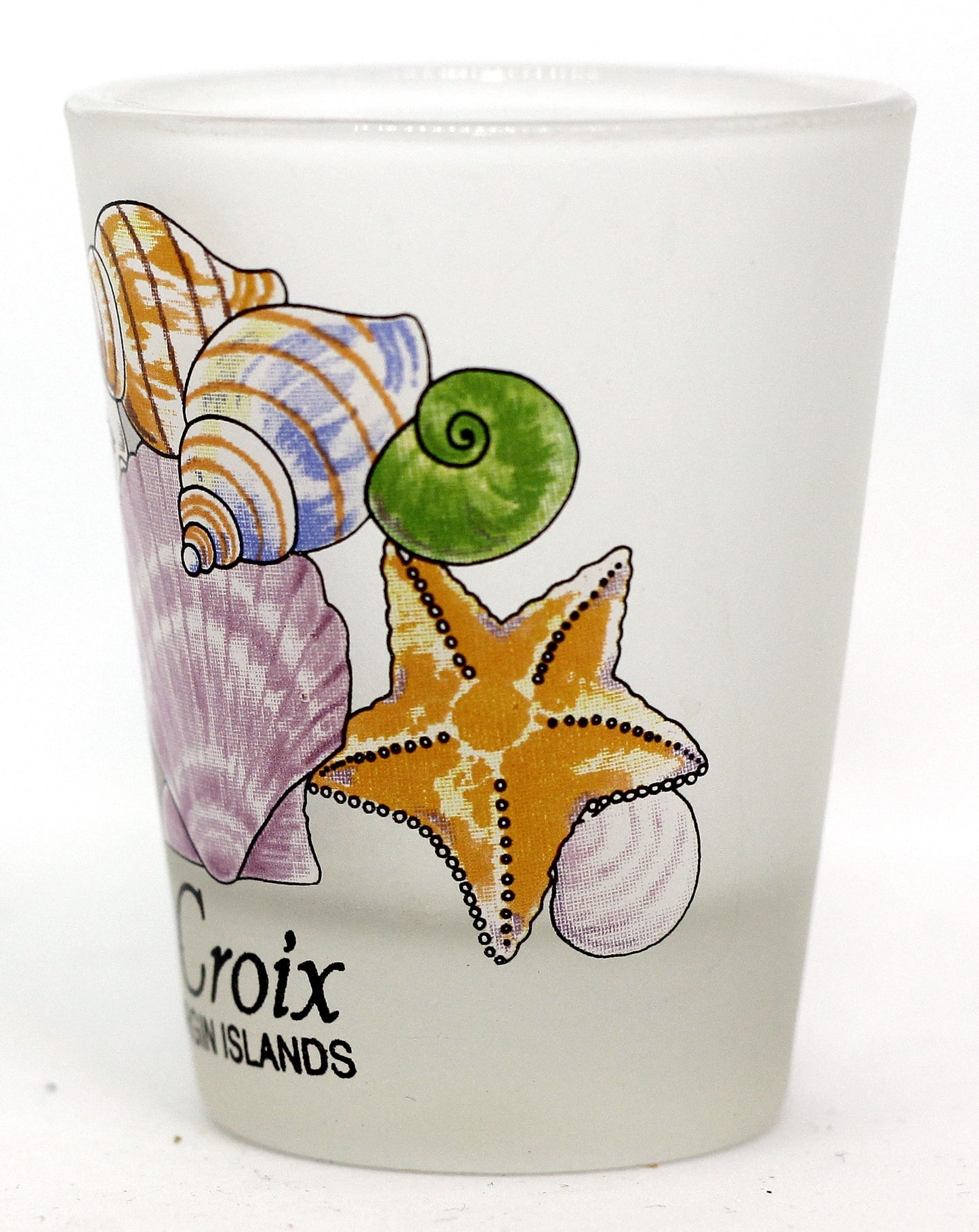 St. Croix US Virgin Islands Sea Shells Caribbean Shot Glass