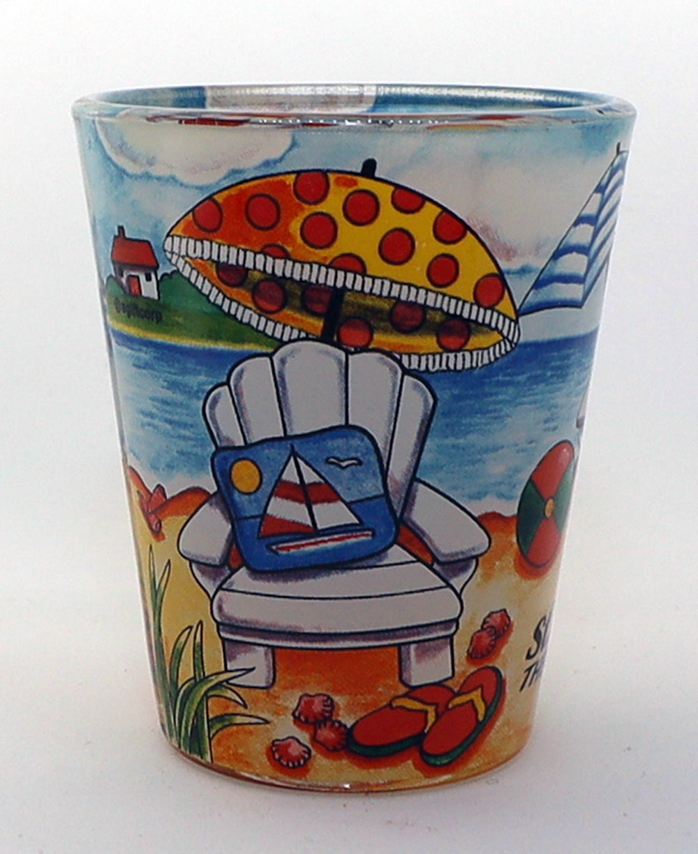 St. Vincent And The Grenadines Beach Chair In-and-Out Shot Glass