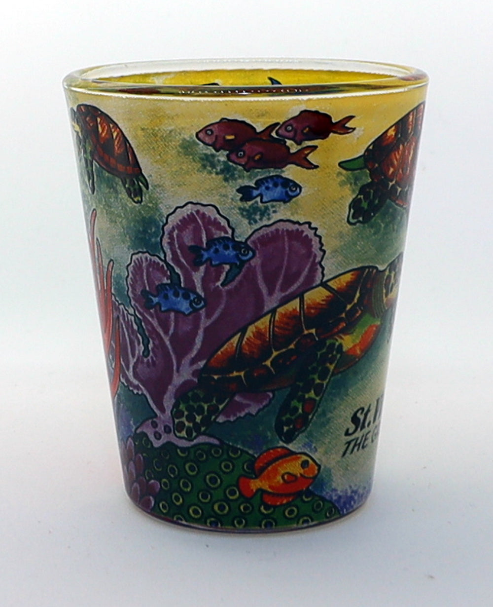 St. Vincent And The Grenadines Turtle In-and-Out Shot Glass