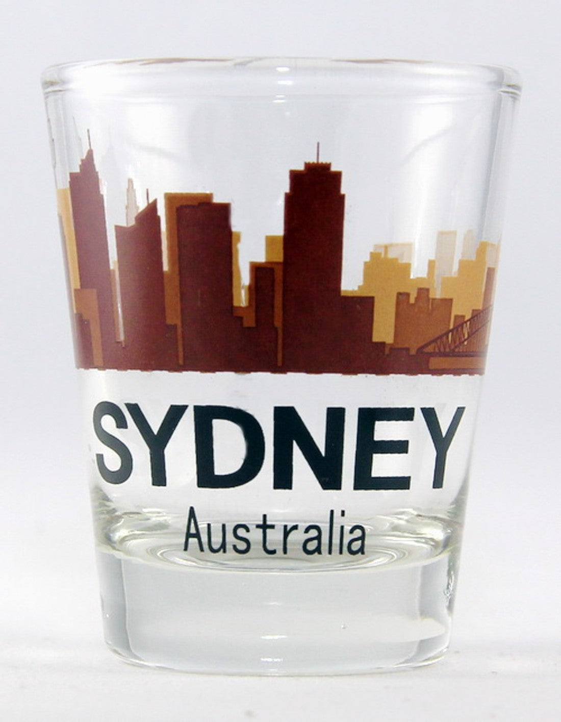 Sydney Australia Sunset Skyline Shot Glass