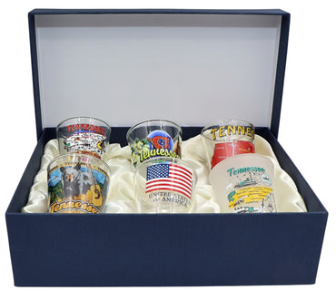 Tennessee United States USA Souvenir Boxed Shot Glass Set (Set of 6)