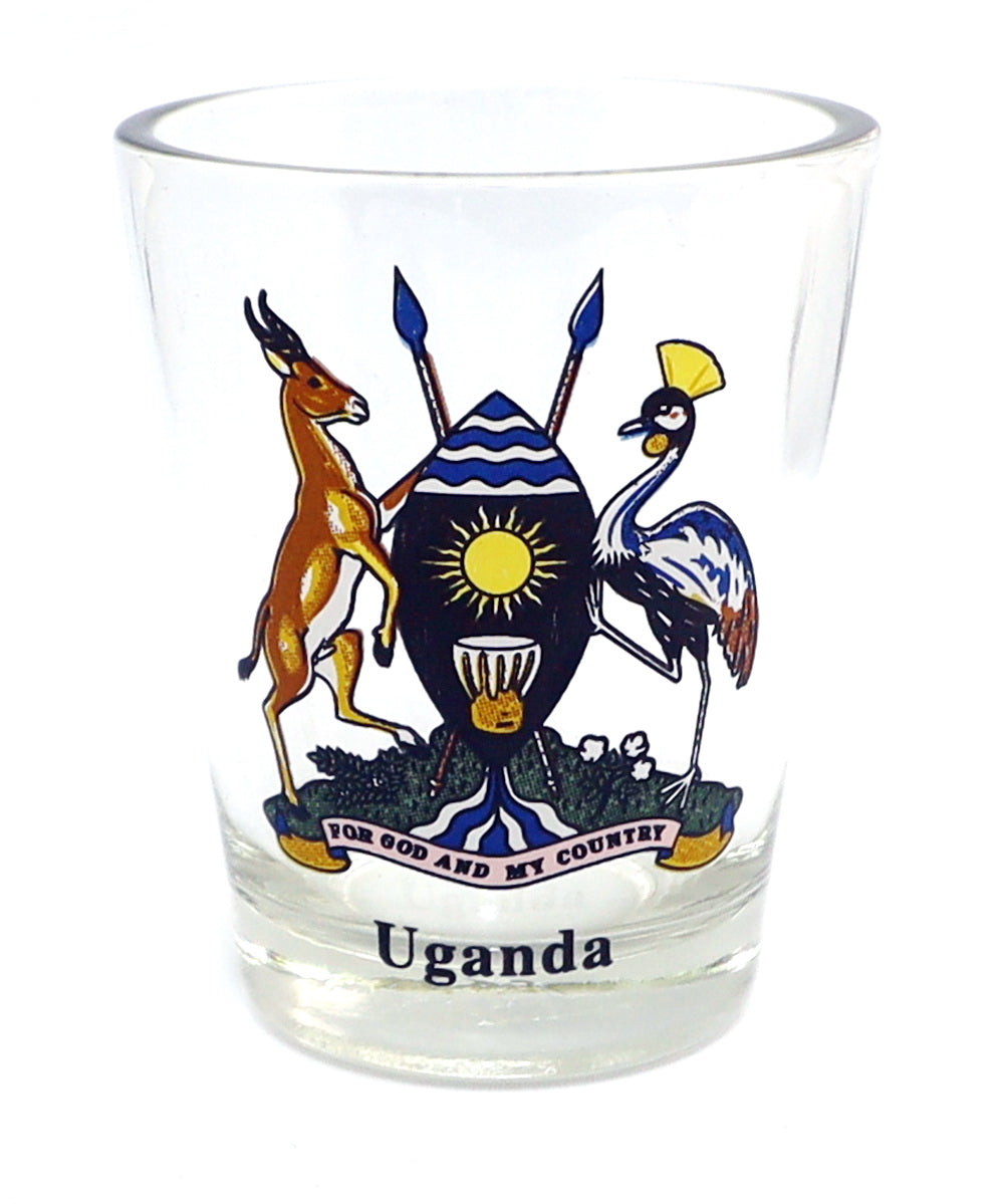 Uganda Coat Of Arms Shot Glass