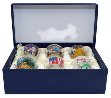 Virginia United States USA Souvenir Boxed Shot Glass Set (Set of 6)