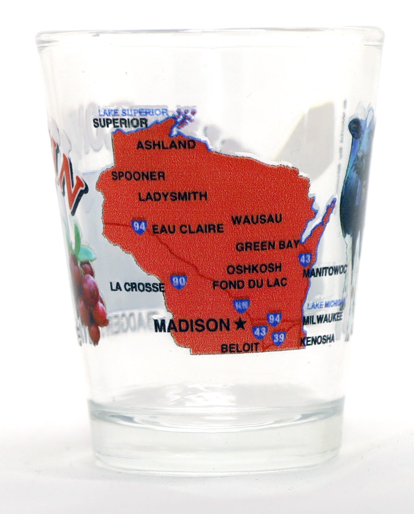 Wisconsin The Badger State All-American Collection Shot Glass