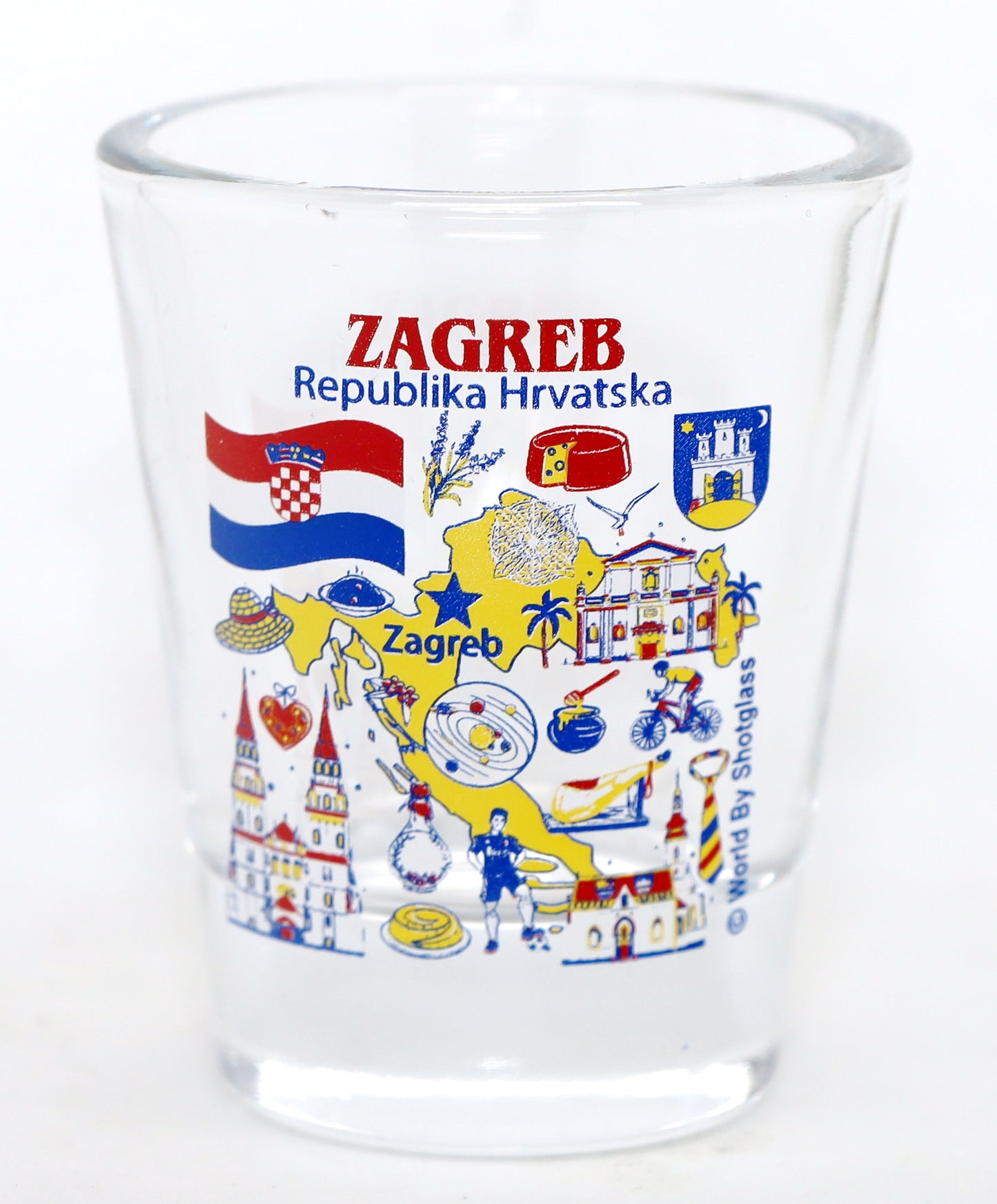 Zagreb Croatia Great Croatian Cities Collection Shot Glass