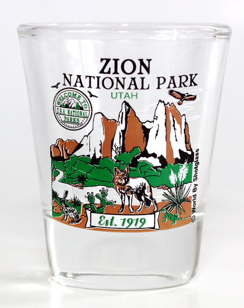 Zion Utah National Park Series Collection Shot Glass