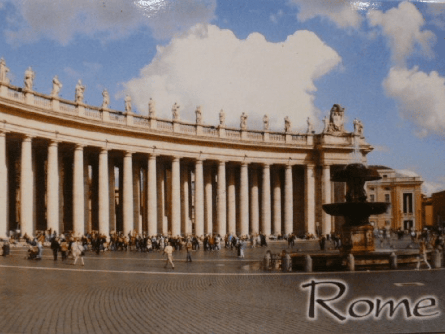 Rome Italy Vatican St. Peter's Square Fridge Collector's Souvenir Magnet 2.5" X 3.5"