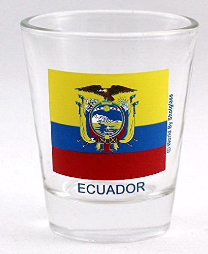 Ecuador Flag Shot Glass