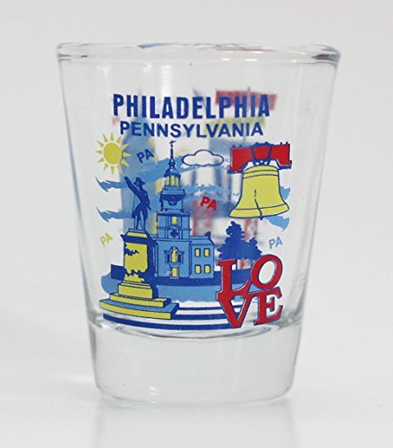 Philadelphia Pennsylvania Attractions Collage Shot Glass